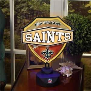  New Orleans Saints Neon Shield Table Lamp