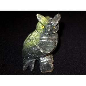  Owl Sculpture   hand Carved New Jade Gemstone 