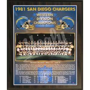   Chargers NFL Football AFC Championship 11x13 Plaque