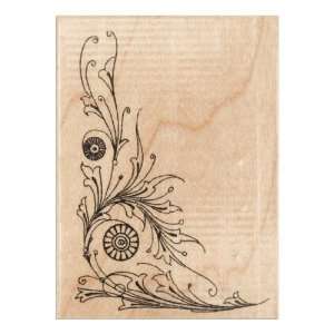  Hampton Art Wood Mounted Rubber Stamp Fleurdy By The Each 