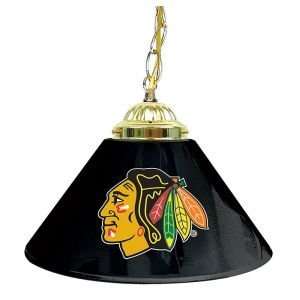  NHL CHICAGO BLACKHAWKS 14 INCH SINGLE SHADE BAR LAMP