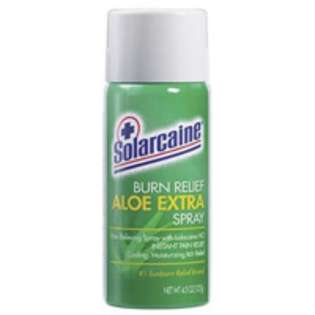 Solarcaine burn relief aloe extra aerosol spray   4.5 oz 