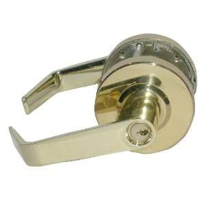 TELL MANUFACTURING, INC. Polished Brass Storeroom Door Lever LC2286CTL 