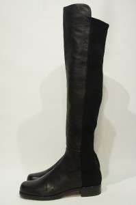   WEITZMAN 5050 CADET BLACK NAPPA LEATHER BOOTS SHOES 4 M $595  