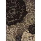  Messina Grey/Black Transitional Area Rug (53 x 76)