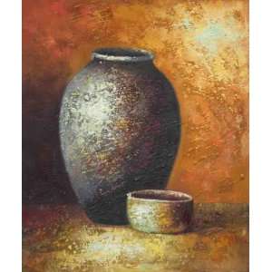  Mexican Clay Oil Painting on Canvas Hand Made Replica 