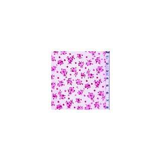  Pink Floral Poplin   Apparel Fabric Arts, Crafts & Sewing