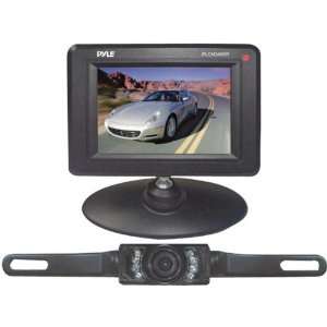  Pyle 3.5 TFT LCD Monitor with Wireless License Plate 