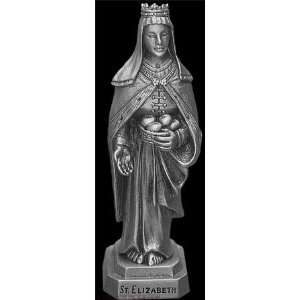    Elizabeth of Hungary 3 1 2in. Pewter Statue