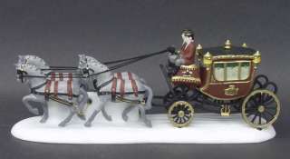   56 DICKENS VILLAGE HERITAGE COLLECTION ROYAL COACH 5578 6 HORSE STAGE