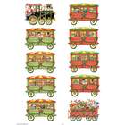   11 Pack TEACHER CREATED RESOURCES CHRISTMAS TRAIN ORNAMENTS ACCENTS