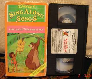 Walt Disneys Sing Along Songs The Jungle Book Bare Necessities Vhs 