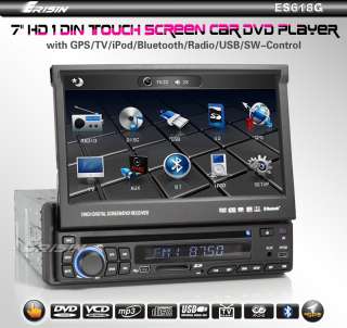 ERISIN ES618G 7” HD TOUCH SCREEN CAR DVD PLAYER GPS IPOD TV 