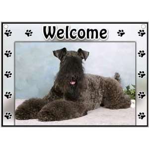  Kerry Blue Terrier Welcome Sign Patio, Lawn & Garden