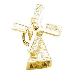  Rembrandt Charms Windmill Charm, 10K Yellow Gold Jewelry