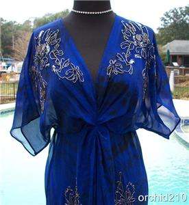Cache ~$138 ~PEASANT~ TUNIC~ BOHO~ SEQUIN BEAD EMBELLISHED~ SILK Top 