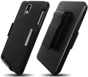 BLACK CASE+SCREEN PROTECTOR+BELT CLIP HOLSTER FOR AT&T SAMSUNG INFUSE 