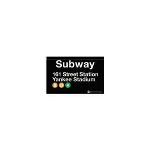  Yankee Stadium 11x17 Steel Subway Sign