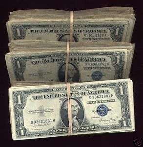 20) 1935 1957 $1 SILVER CERTIFICATE LOT  