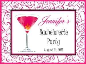 24 Personalized Bachelorette Party Mini Wine Labels  