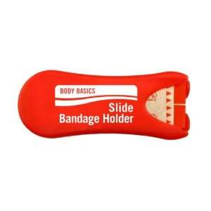  New   Body Basics Red Slide Bandage Dispenser 10 Ct Case Pack 