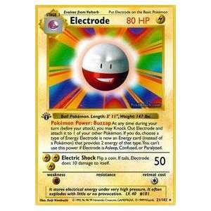  Pokemon   Electrode (21)   Base Set Toys & Games