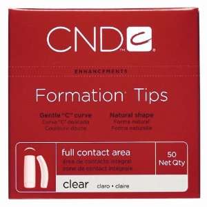  CND Formation Nail Tip #2 Clear 50 ct. Health & Personal 