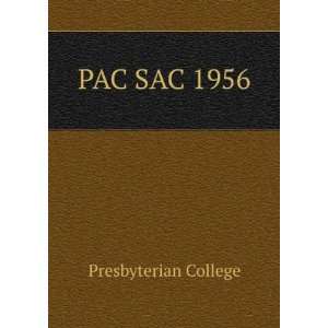 PAC SAC 1956 Presbyterian College  Books