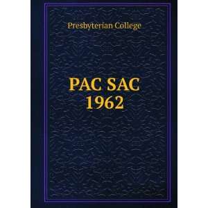  PAC SAC 1962 Presbyterian College Books