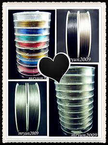 DIY jewelry Mixed colors black & gray Thread tiger tail beading wire 0 