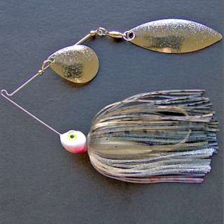 oz Spinnerbait ~ Style H ~ Smokey Shad #3. Front side of both 