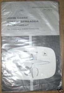 John Deere Straw Spreader Attachment Operators Manual  