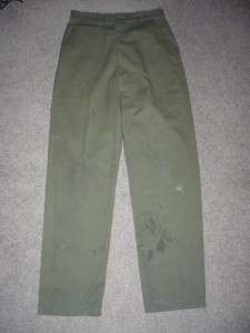 Military 1987 Fatigue OG 507 Pants 30x35 Trousers 347  
