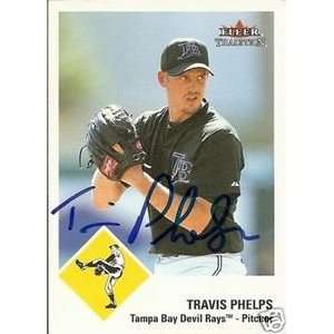  Travis Phelps Signed Tampa Bay Rays 2003 Fleer Card 