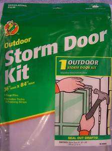 Outdoor Storm Door Kit 36 x 84 Duck Products Lot 11  