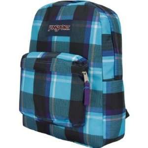   Backpack Superbreak Calypso Blue Duke Plaid for School Work or Play