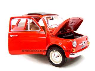  brand new 1 16 scale diecast model of 1965 fiat 500 f die cast model 
