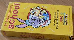 Dr. Rabbit Comes to School VHS Oral Health Video NEW  