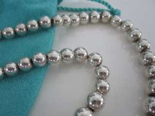 Tiffany & Co. Sterling Silver Graduated Bead Ball Necklace  