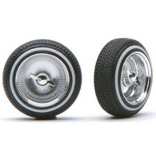 Gold Rims & Dunlop Rubber Tires (4) 1/24 1/25 Pegasus