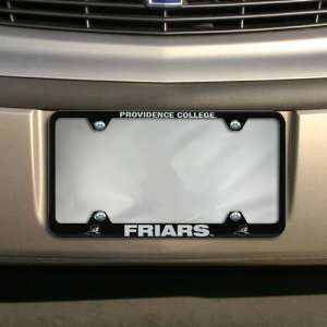 NCAA Providence Friars Black Engraved License Plate Frame  