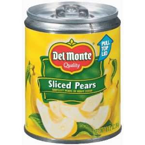   Pears Sliced Bartlett in Heavy Syrup with Pull   Top Lid   12 Pack