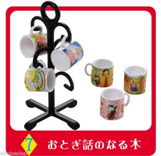 Re Ment Dollhouse Miniature Mugs Tree Stand Set  