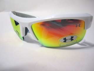 Under Armour IGNITER White/Orange Sunglasses NEW w/tags+pouch 