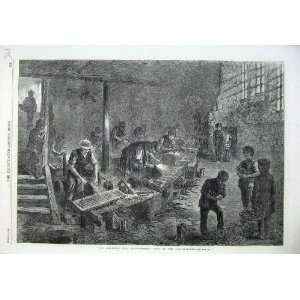 1866 Fine Art Sheffield Steel Manufactures Fork Grinder 