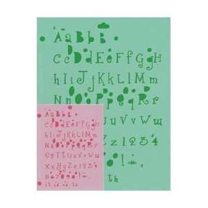   Lettering Stencils 4 Piece Sets Giggly; 2 Items/Order