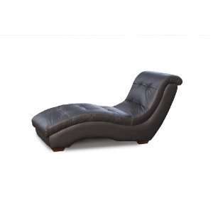  Black Metro Chaise Lounge by Diamond Furniture Furniture & Decor