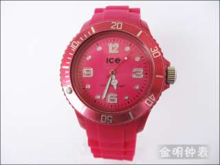   Silicone Unisex Rubber Sport ice watch fashion jelly watch WristWatch