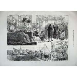 1883 Montefiore Celebration Ramsgate Train King Arch 
