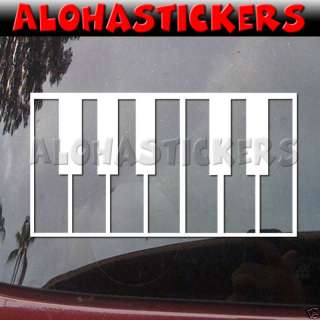 PIANO KEYS Key Vinyl Decal Car Truck Window Sticker N49  